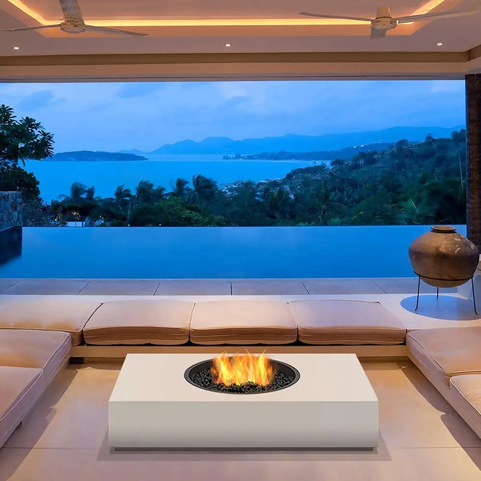 Bioethanol Metal Fireplace Table