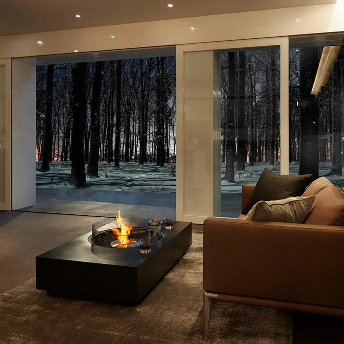 Bioethanol Metal Fireplace Table