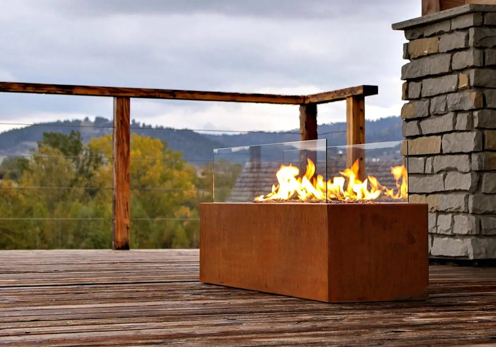 Modern Outdoor Gas Propane Firepit Table