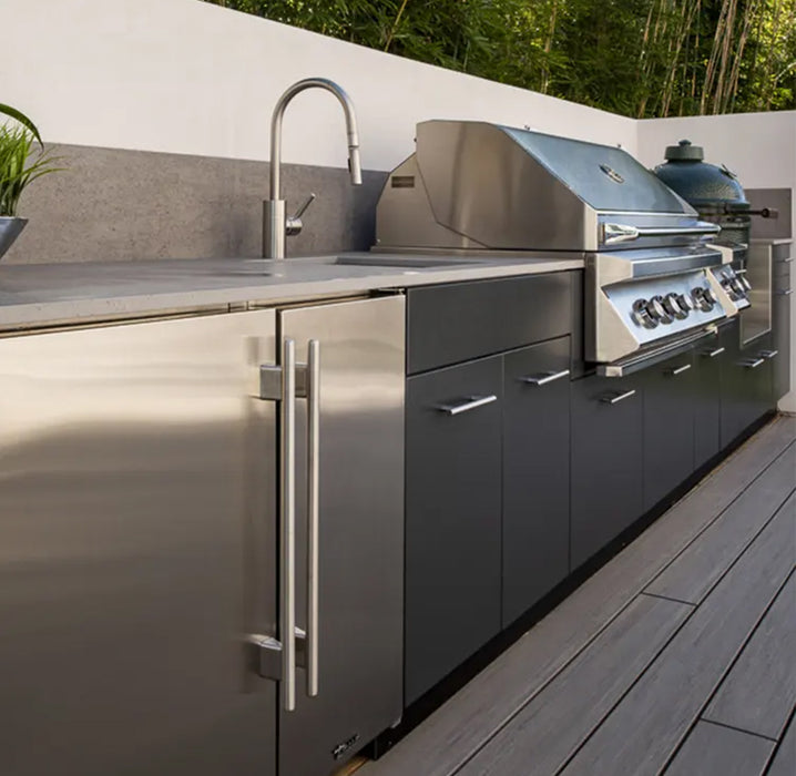 Customized Full Outdoor Kitchen Cabinets Gas Grill 304 Stainless Outdoor Kitchen Set