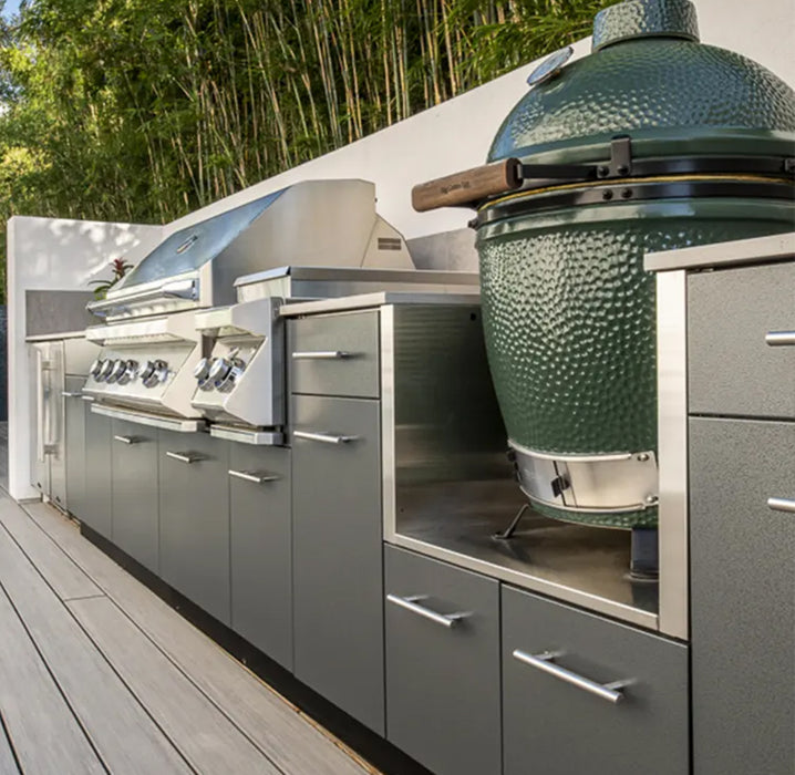 Customized Full Outdoor Kitchen Cabinets Gas Grill 304 Stainless Outdoor Kitchen Set