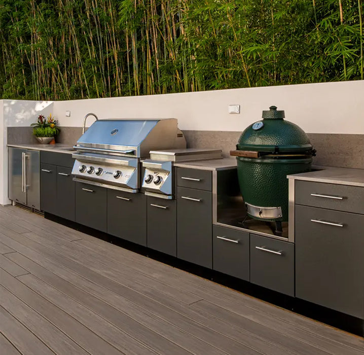 Customized Full Outdoor Kitchen Cabinets Gas Grill 304 Stainless Outdoor Kitchen Set